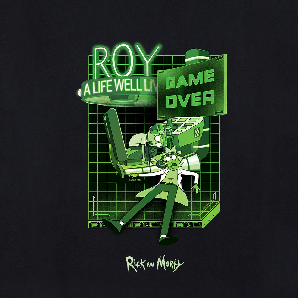 Rick and Morty Game Over Men's Short Sleeve T-Shirt