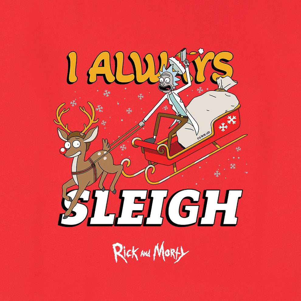 Rick and Morty I Always Sleigh Men's Short Sleeve T-Shirt