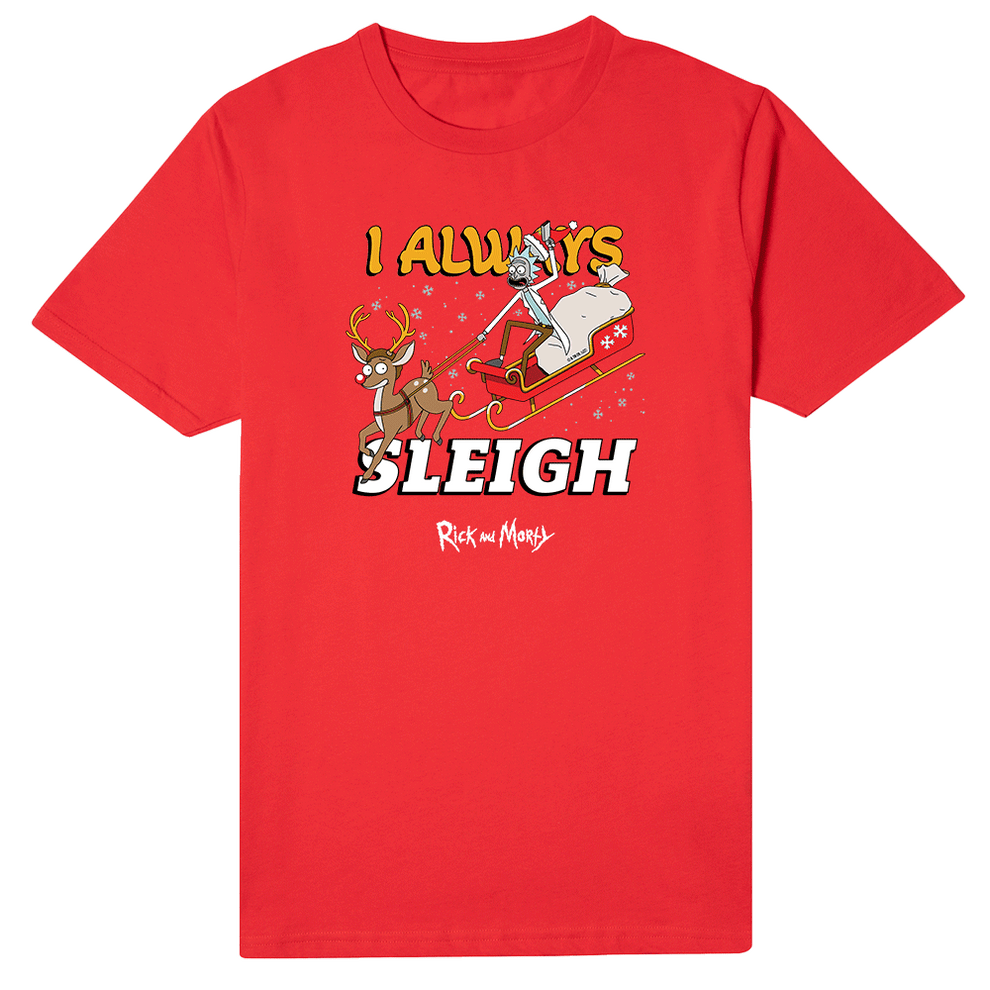 Rick and Morty I Always Sleigh Men's Short Sleeve T-Shirt