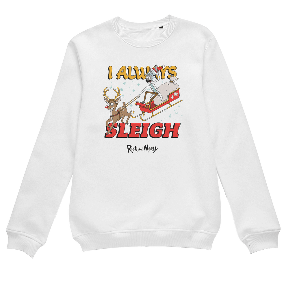 Rick and Morty I Always Sleigh Unisex Crewneck Sweatshirt