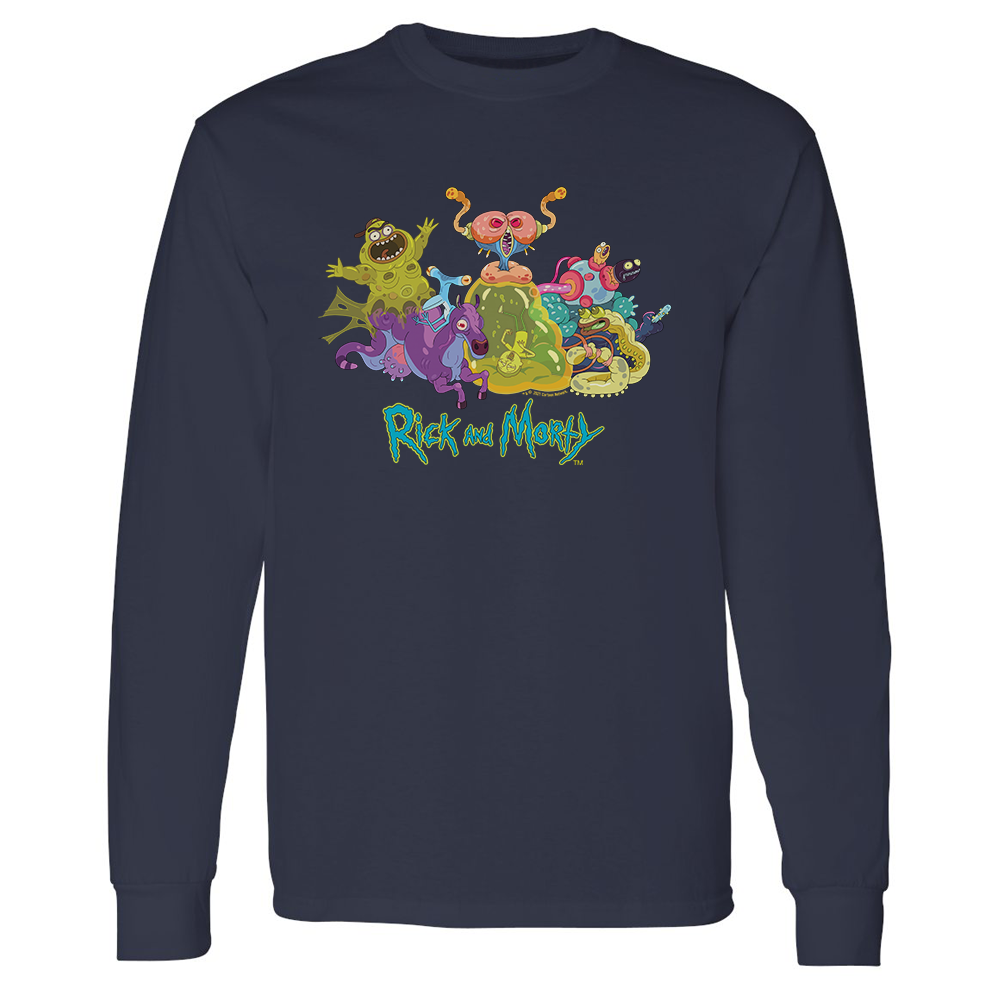 Rick and Morty Monster Montage Long Sleeve T-Shirt
