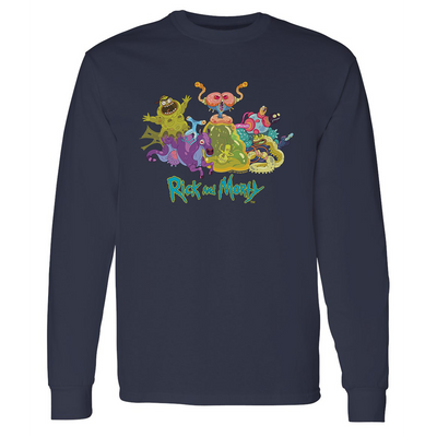 Rick and Morty Monster Montage Long Sleeve T-Shirt