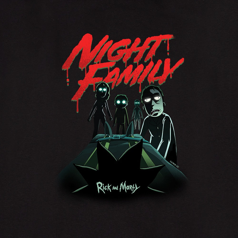 Rick and Morty Night Family Unisex Hooded Sweatshirt