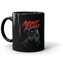 Rick and Morty Night Family Black Mug
