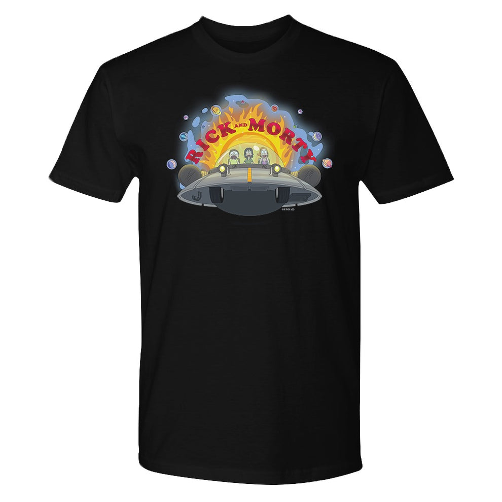 Rick and Morty Spaceship Adult Short Sleeve T-Shirt