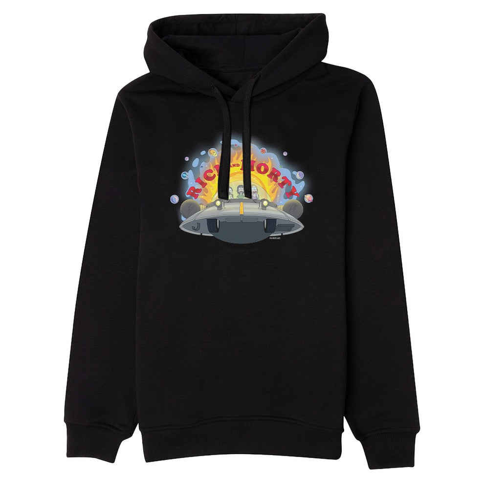 Rick and Morty Spaceship Unisex Hooded Sweatshirt