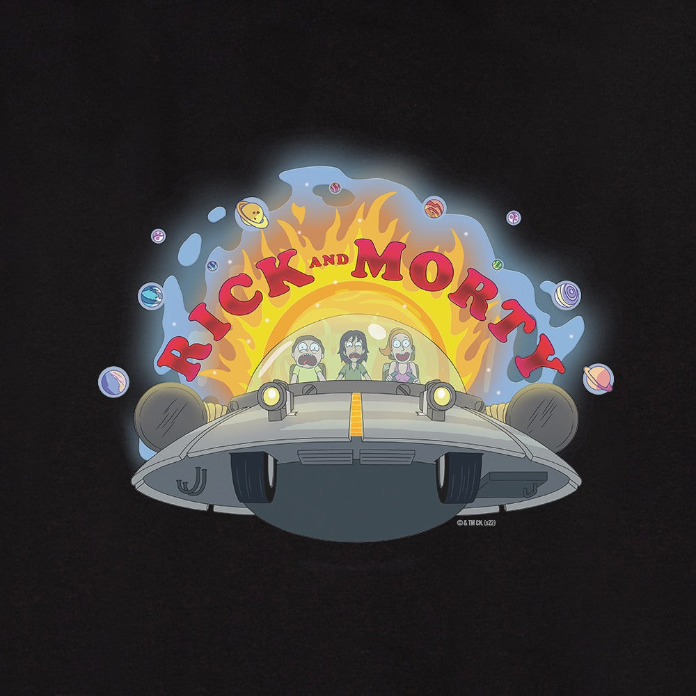 Rick and Morty Spaceship Unisex Hooded Sweatshirt