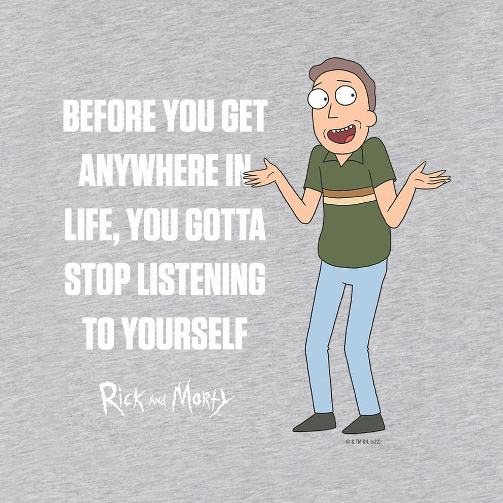 Rick and Morty Stop Listening Jerry T-Shirt