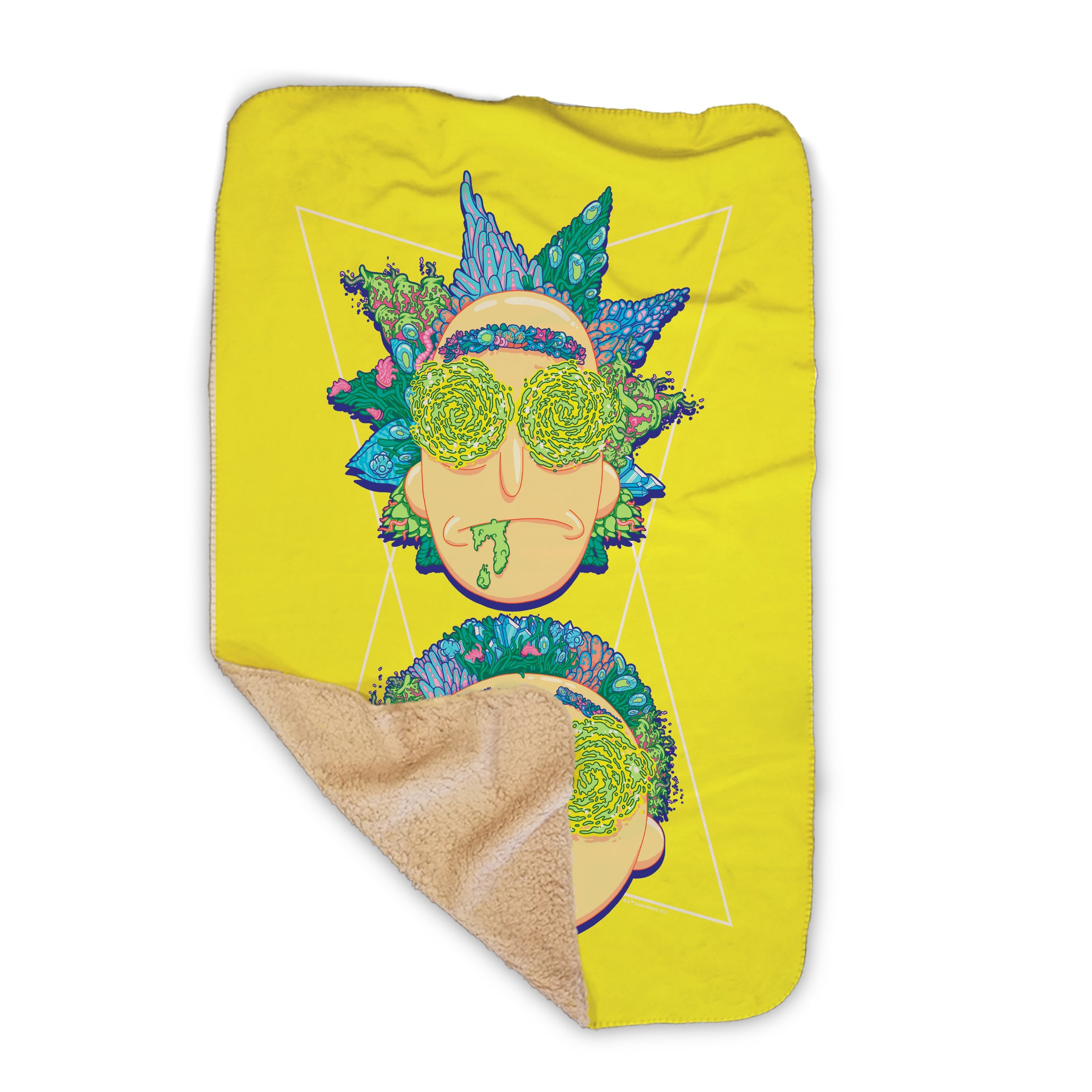 Rick and Morty Portal Eyes Fleece Blanket