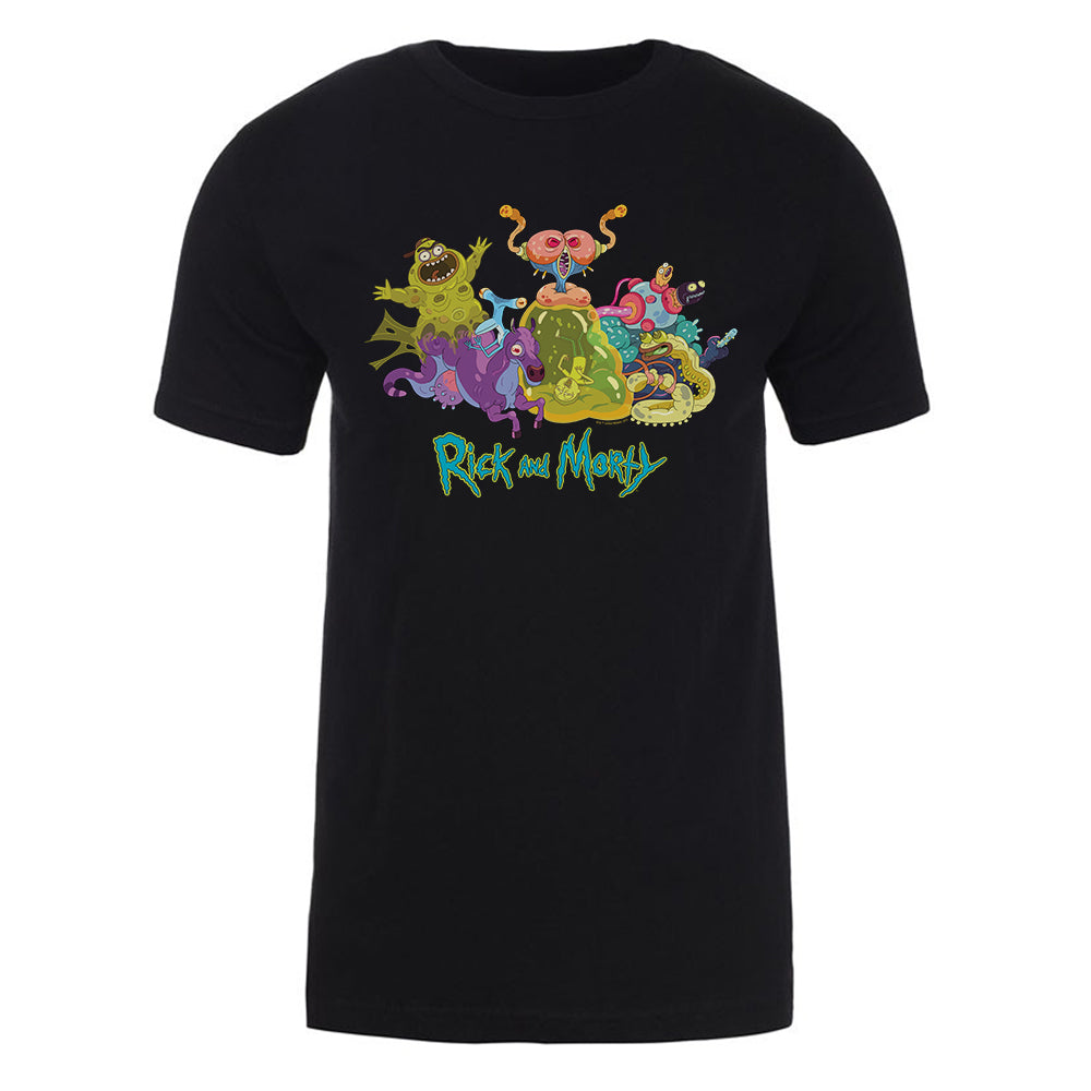 Rick and Morty Monster Montage Adult Short Sleeve T-Shirt