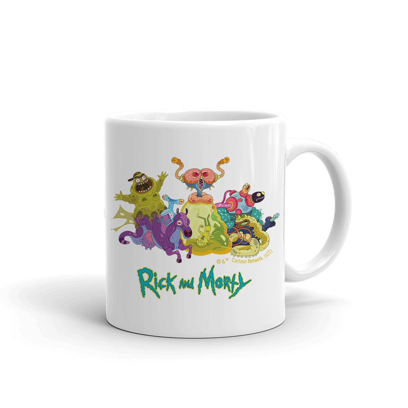 Rick and Morty Monster Montage White Mug