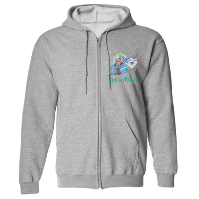 Rick and Morty Space Cruiser Zip-Up Hoodie