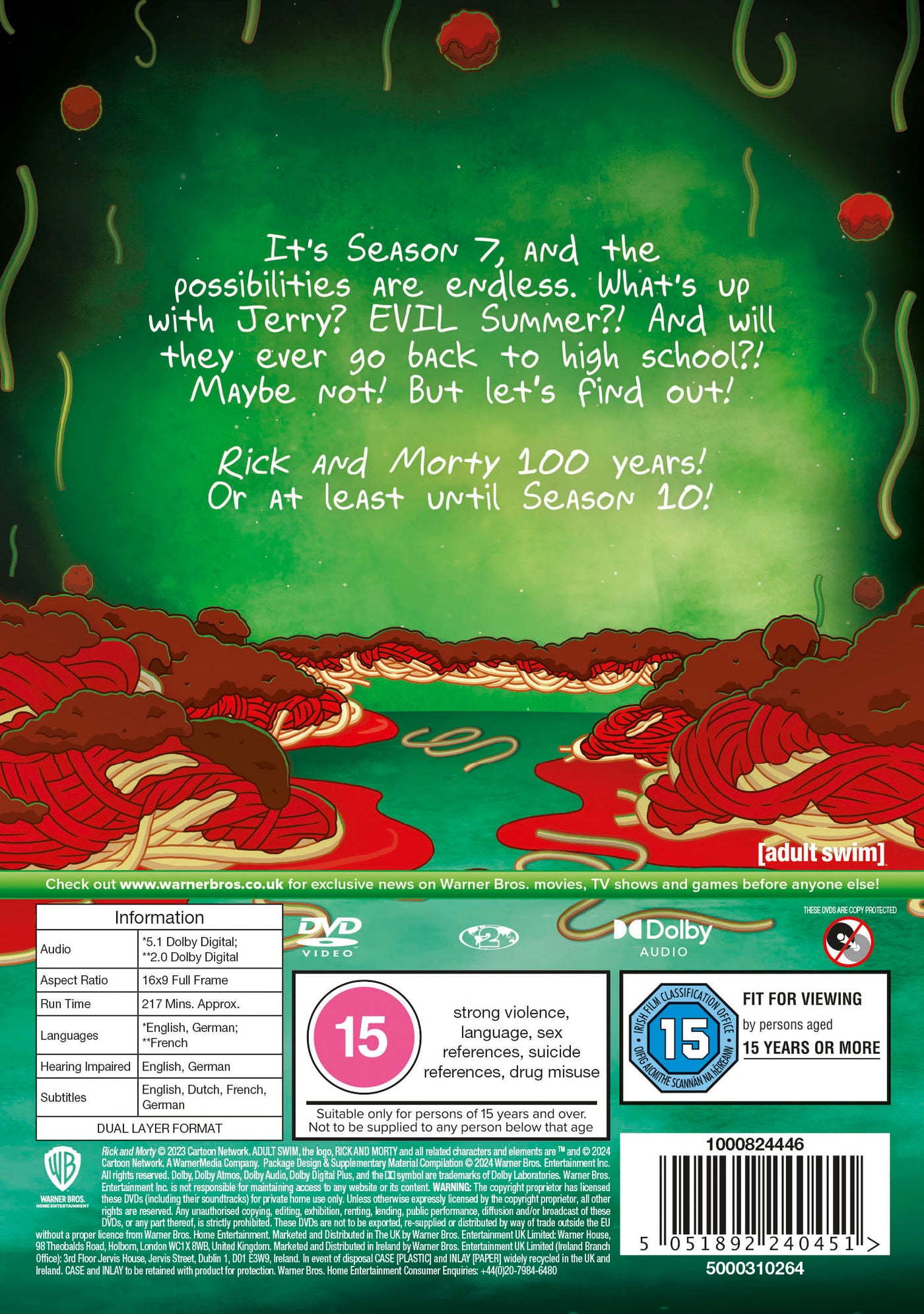 Rick and Morty Season 7 [DVD] [2023]