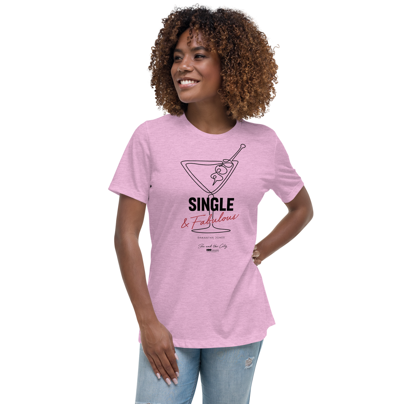 Sex and The City Single and Fabulous Woman's Relaxed T-Shirt