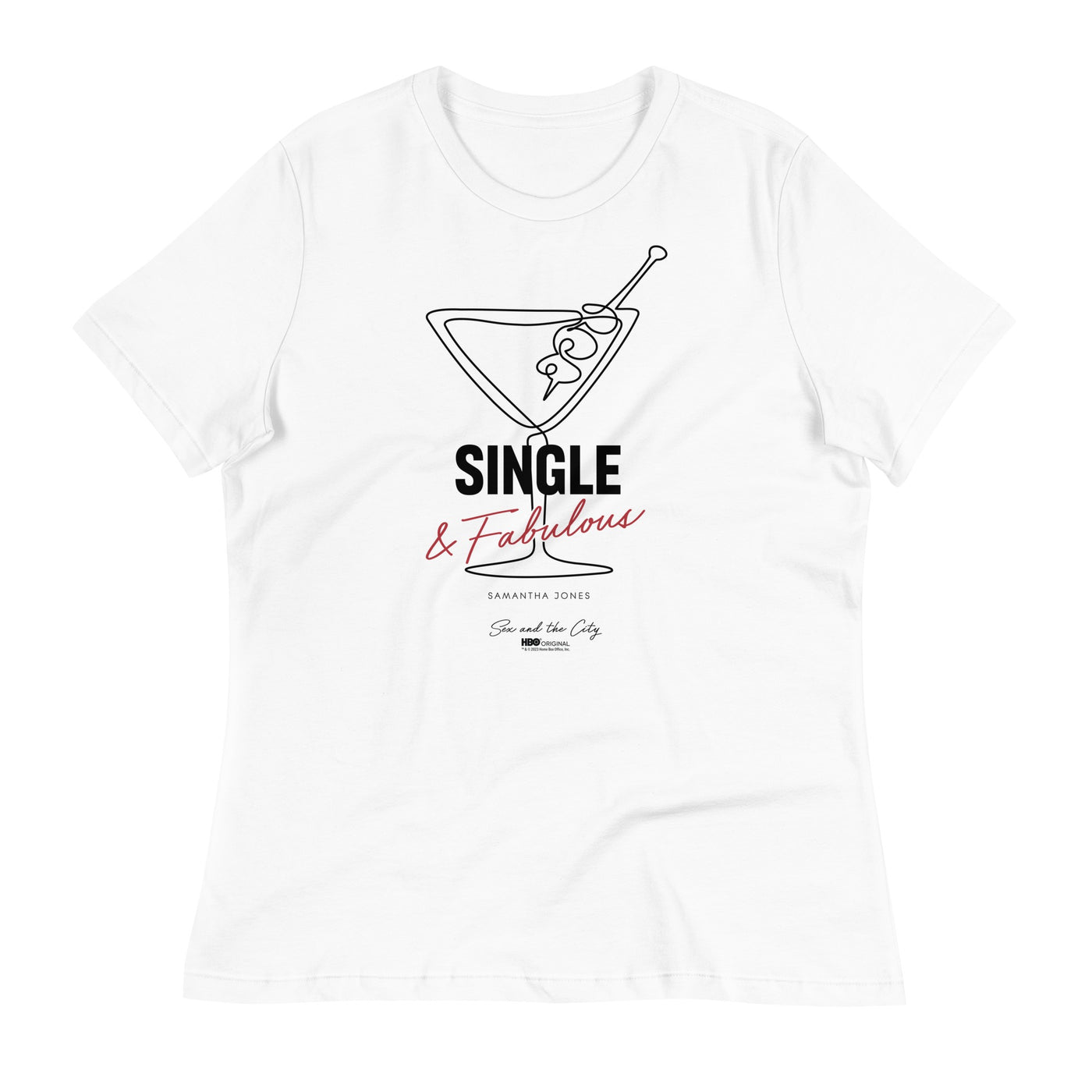 Sex and The City Single and Fabulous Woman's Relaxed T-Shirt