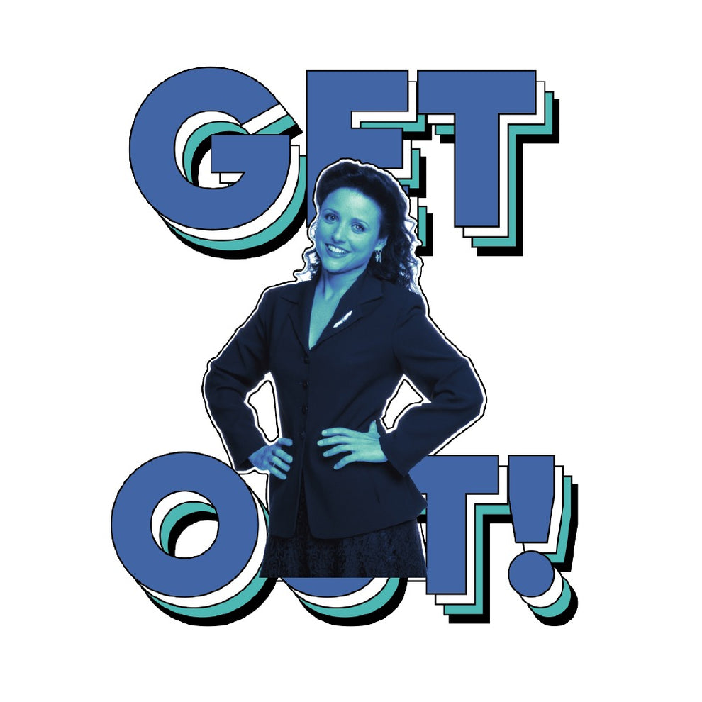 Seinfield Get Out White Mug