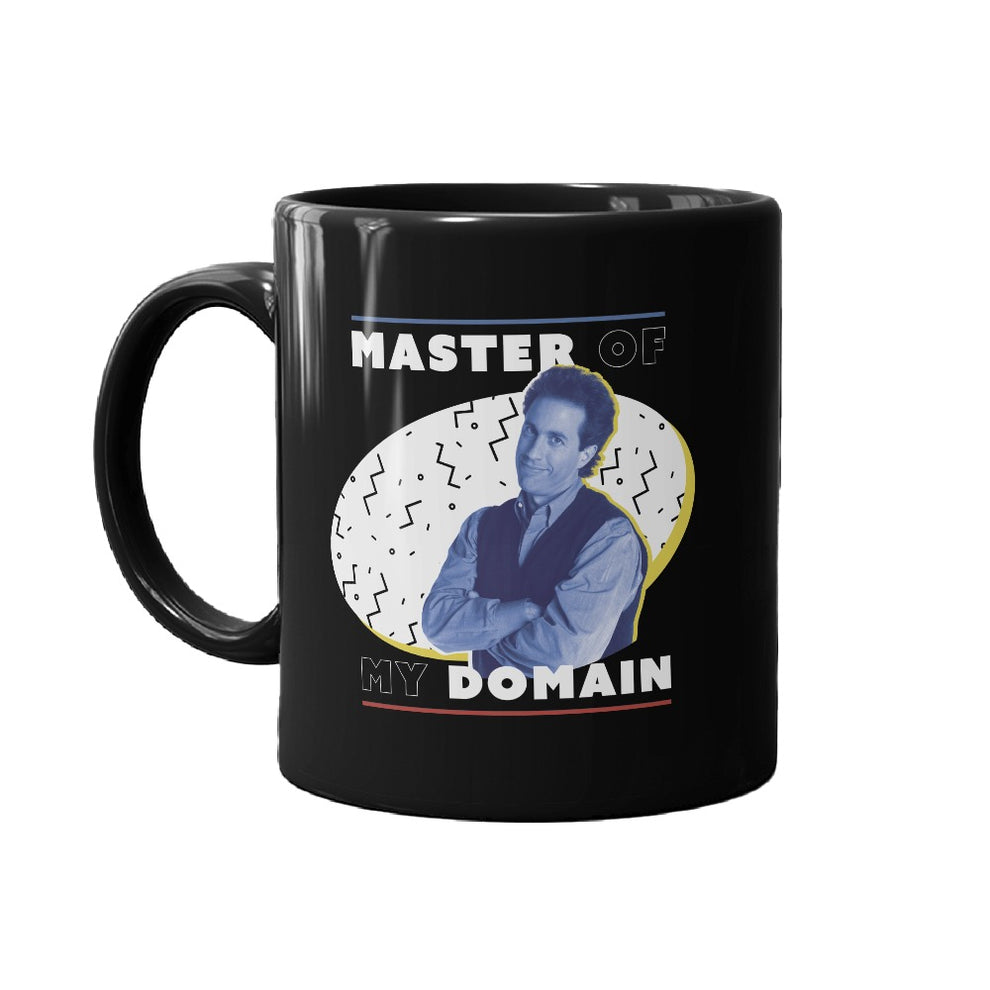 Seinfield Master of My Domain Black Mug