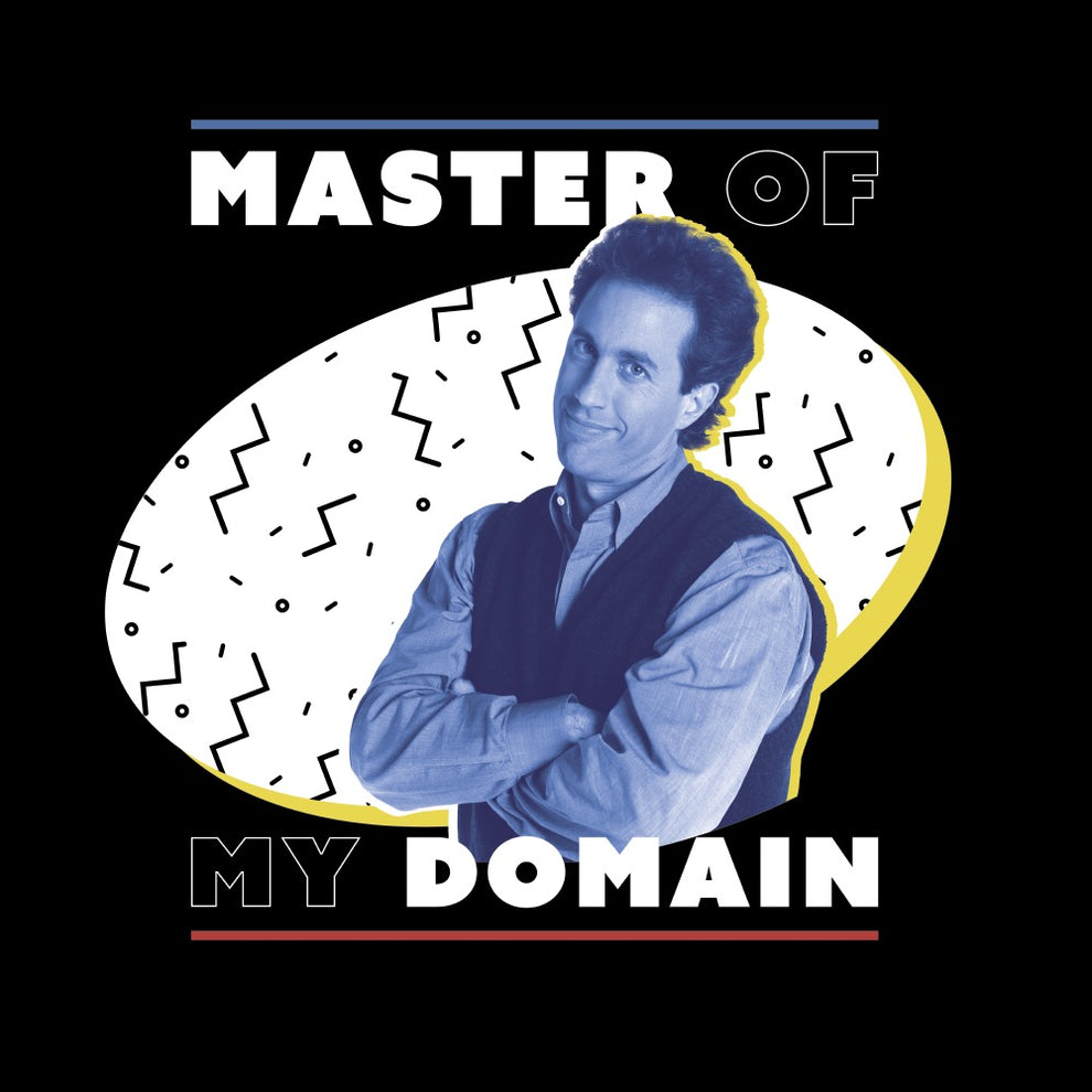 Seinfield Master of My Domain Black Mug