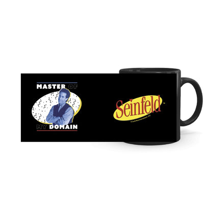 Seinfield Master of My Domain Black Mug