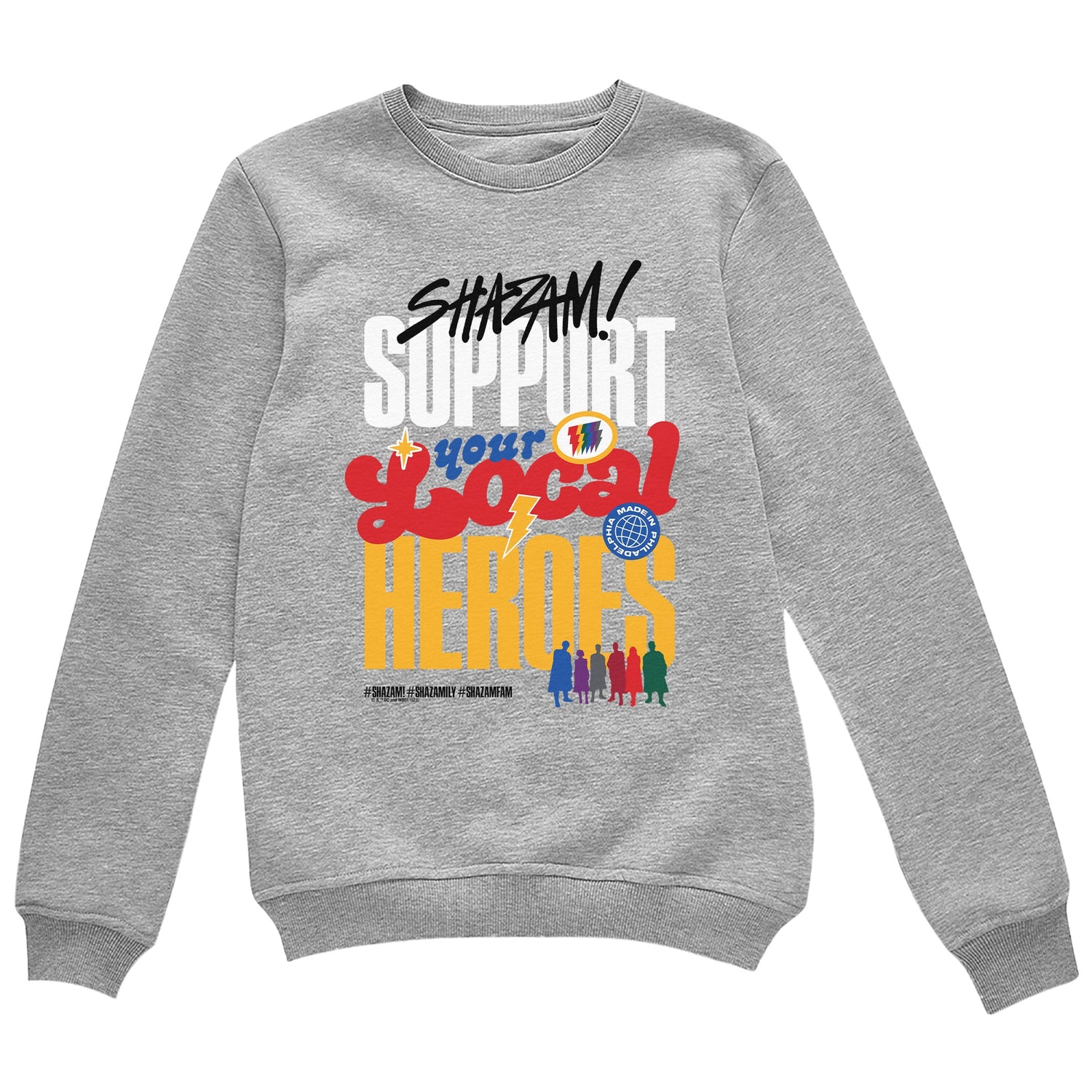 Shazam! Support your local heros Unisex Crewneck Sweatshirt