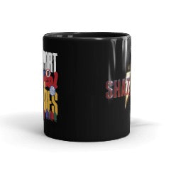 Shazam! Support your local heros Black Mug