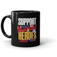 Shazam! Support your local heros Black Mug