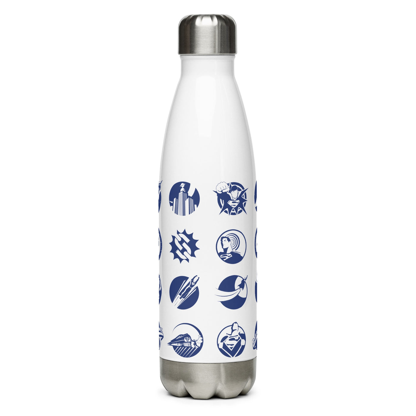 Superman 85 Year Icon Pattern Stainless Steel Water Bottle