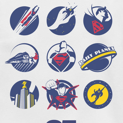 Superman 85 Year Icons Crewneck Sweatshirt