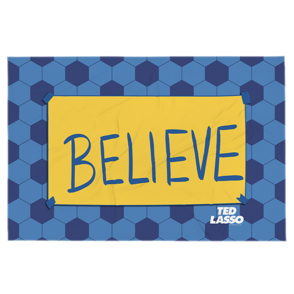 Ted Lasso Believe Fleece Blanket