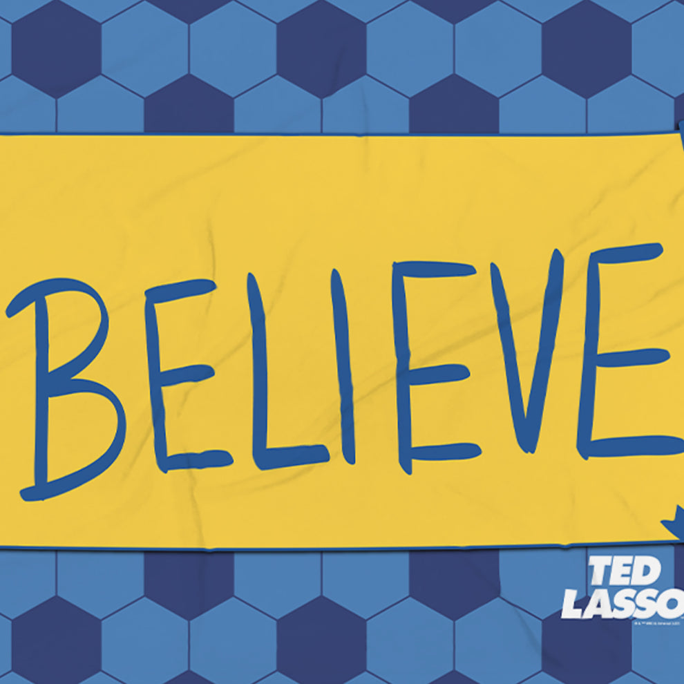Ted Lasso Believe Fleece Blanket