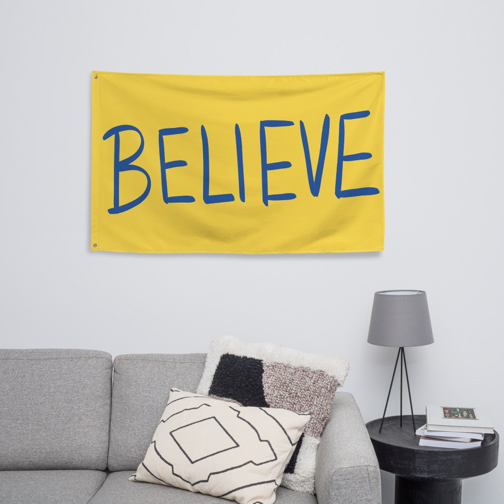 Ted Lasso Believe Banner