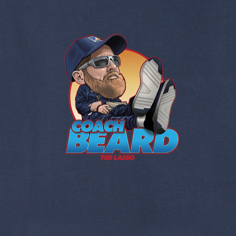 Ted Lasso Bobblehead Adult Short Sleeve T-Shirt Coach Beard