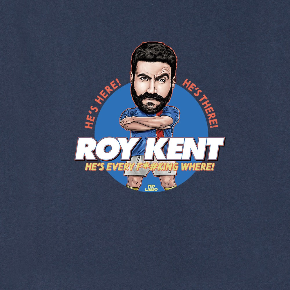 Ted Lasso Bobblehead Adult Short Sleeve T-Shirt Roy Kent