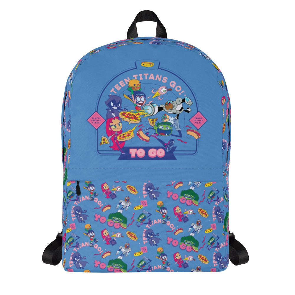 Teen Titans Go Food Pattern Backpack