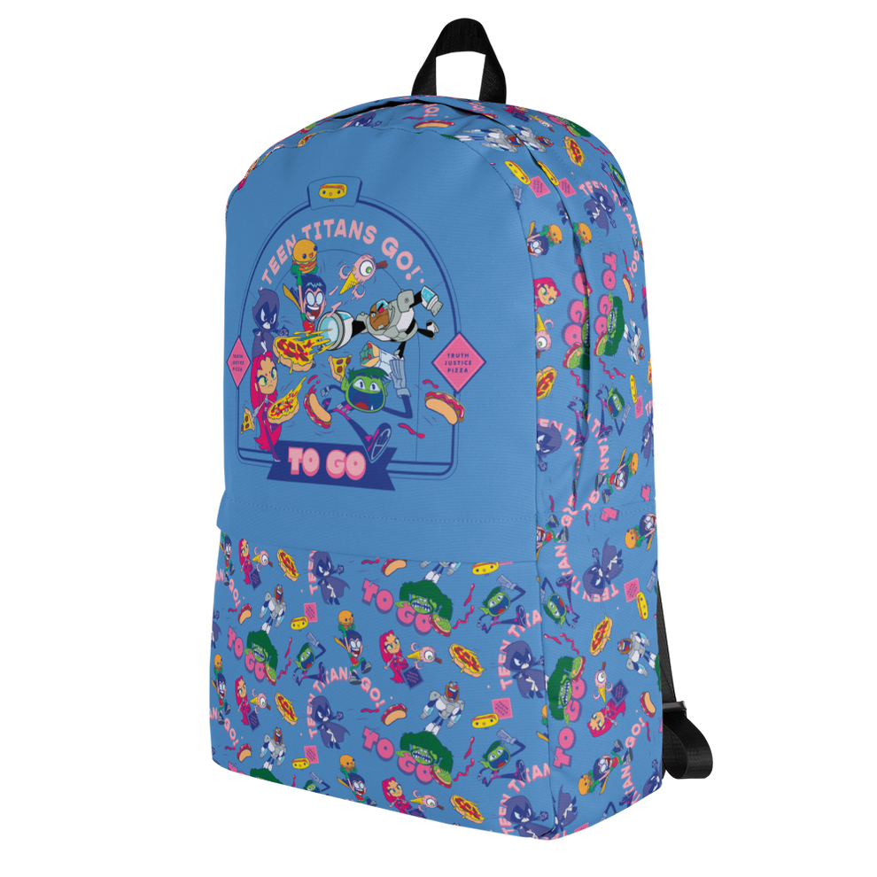 Teen Titans Go Food Pattern Backpack