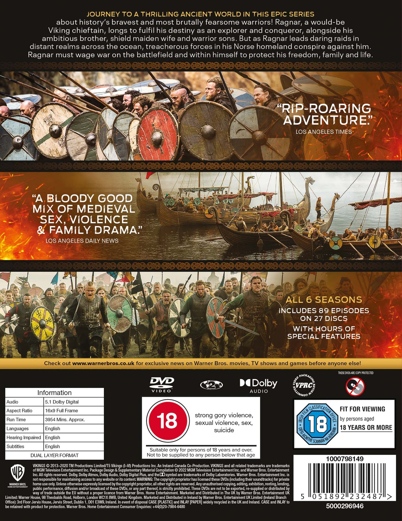 Vikings: The Complete Series (DVD) (2013)