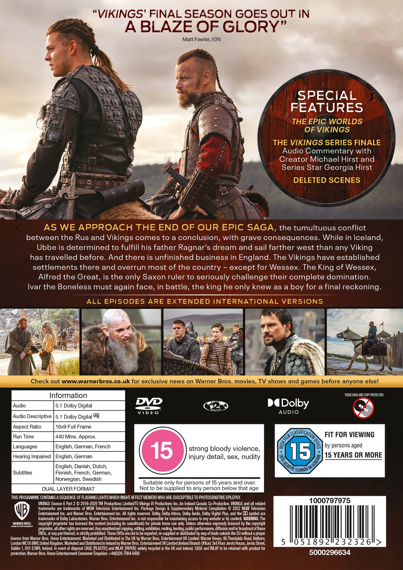 Vikings: Season 6 Volume 2 (DVD) (2020)