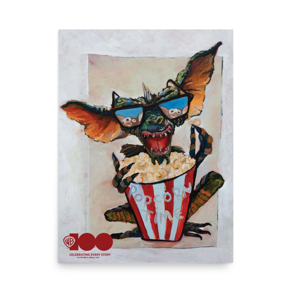 WB 100 Gremlins Popcorn Time Poster