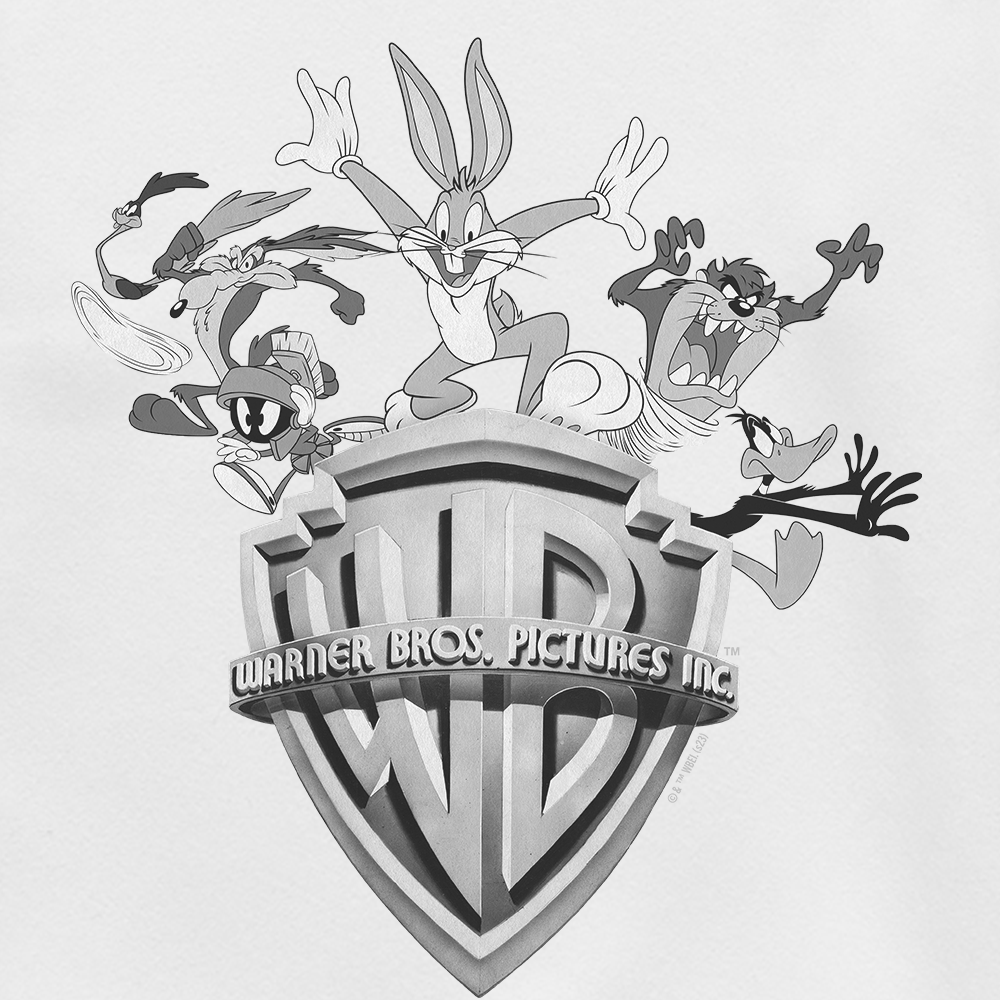 WB100 Warner Bros Shield Looney Tunes Adult Crew