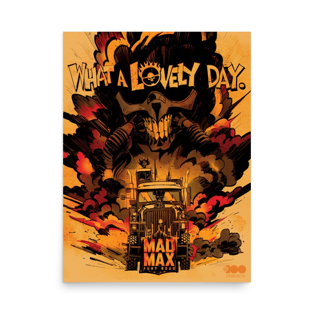 WB 100 Mad Max What a Lovely Day Poster