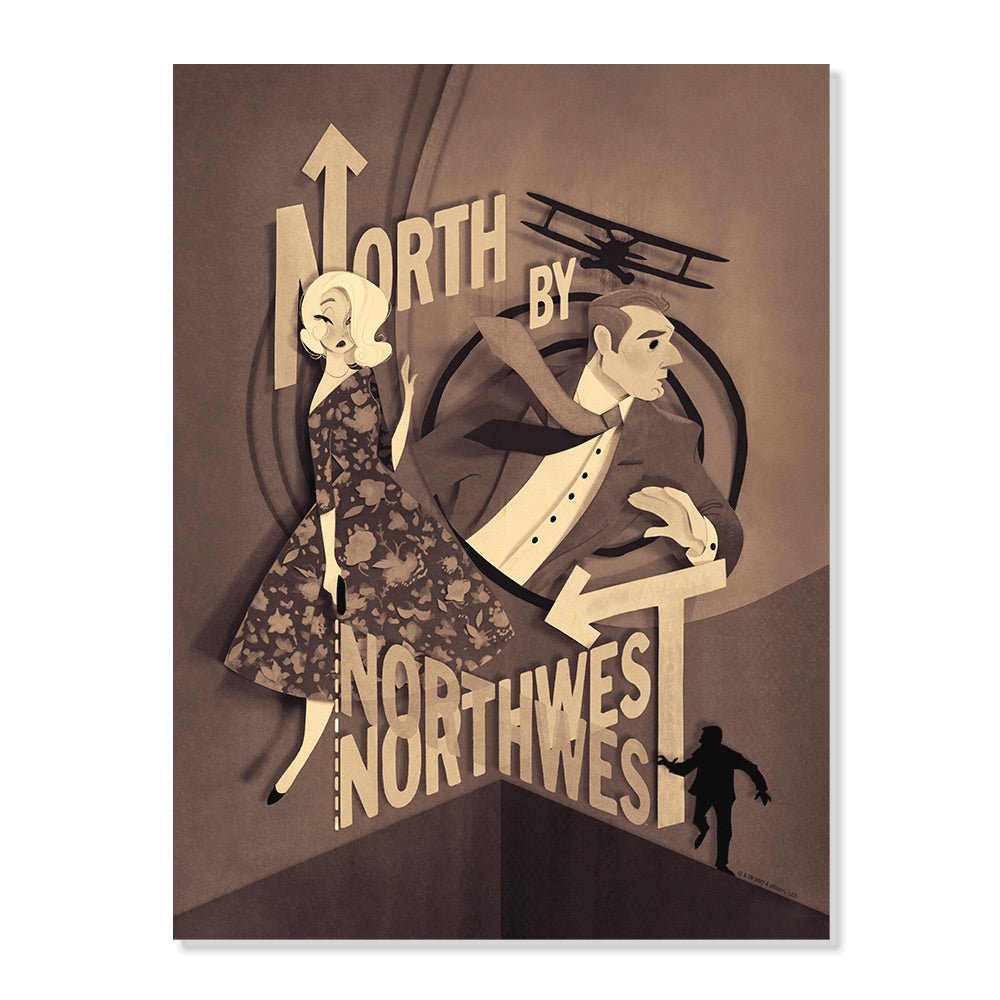 WB 100 North by Northwest Poster
