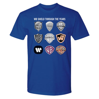 WB 100 Shields Throughout the Years Adult Short Sleeve T-Shirt