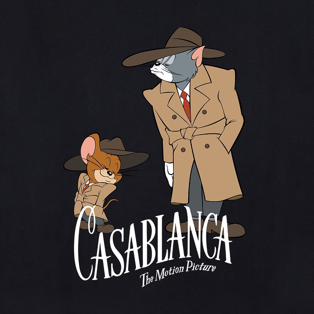 WB 100 Tom & Jerry x Casablanca Crossover Adult Short Sleeve T-Shirt
