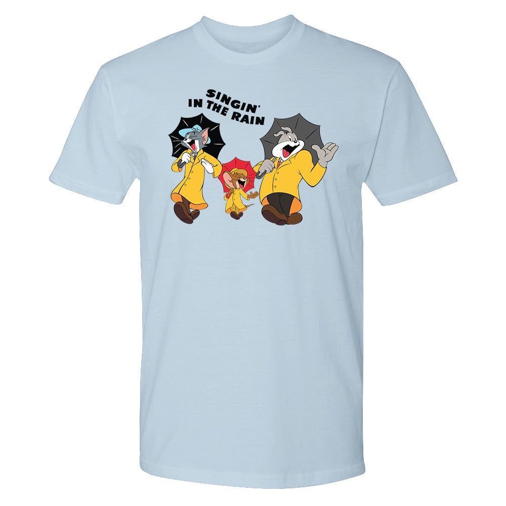 WB 100 Tom & Jerry x Singin' in the Rain Adult Short Sleeve T-Shirt