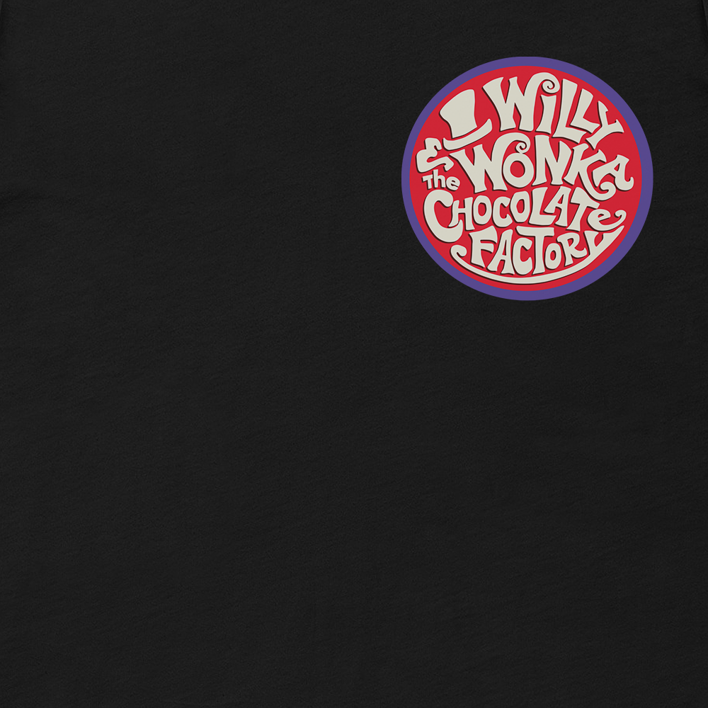 WB100 Willy Wonka & The Chocolate Factory Poster Adult Short Sleeve T-Shirt