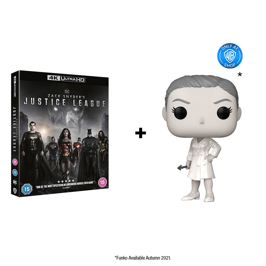 Zack Snyder's Justice League (4K Ultra HD) (2021) & Limited Edition Wonder Woman Funko Pop! Exclusive