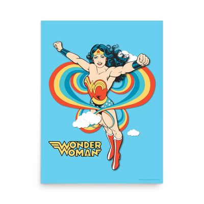 Wonder Woman Rainbow Poster