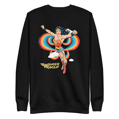 Wonder Woman Rainbow Crewneck Sweatshirt