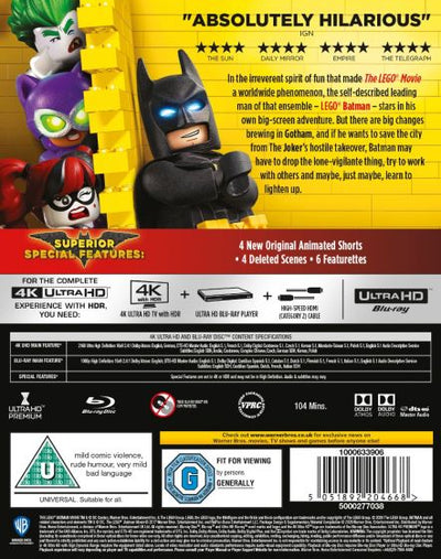The LEGO Batman Movie (4K Ultra HD) (2017)
