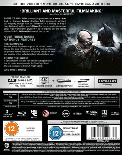 The Dark Knight Rises [2012] (4K Ultra HD + Blu-ray)